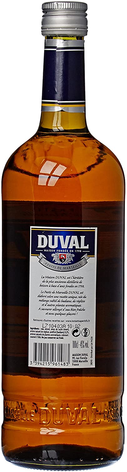 Duval Pastis De Marseille 1L Boutique MYMM FR