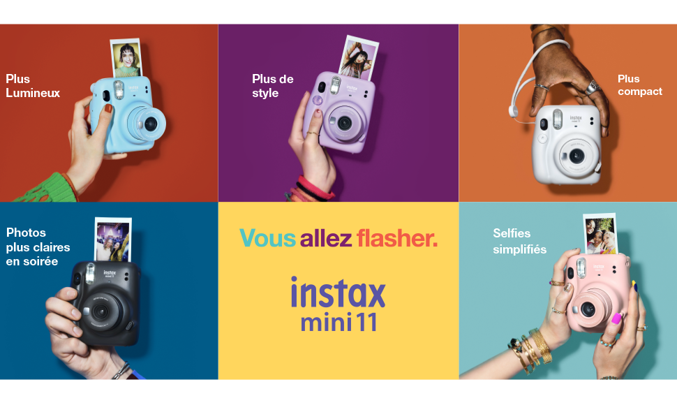 instax mini 11, vous allez flasher