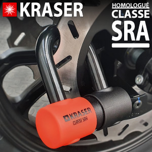 antivol moto homologué ; cadenas de scooter de vélo; sécurité mini u; blocage de disque kraser kr50