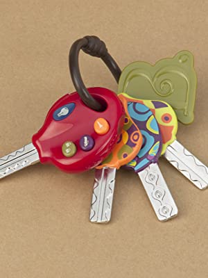 Jouet jeu jeux enfant bebe clé cle clef porte-clé Anneau dentition voiture car poussette porte-clés