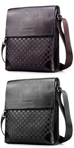 SPAHER Men Leather Shoulder Bag IPAD Bag