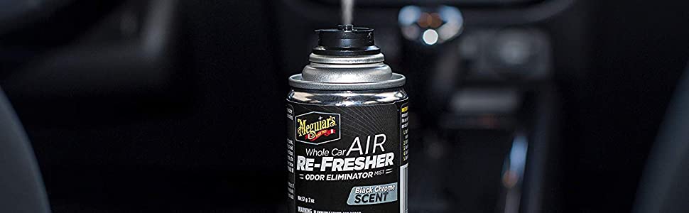 Air Refresher Black chrome destructeur d'odeur