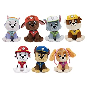 Pat'Patrouille Paw Patrol Gund peluche 8 cm 15 cm 25 cm Chase Marcus héros sauvetage film