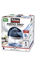 aero 360 absorbeur humidité anti moisissure odeur mauvaise pur air pastille recharge appareil