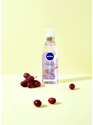 huile demaquillante apaisante peau sèche nivea visage yeux nouveau pepins raisin ingredient naturel