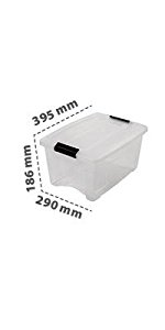 Boîte de rangement New Top Box en plastique 15 L