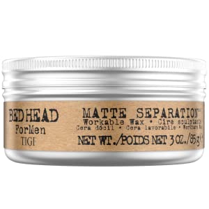 tigi bed head bedhead for men matte separation coiffante homme fixation forte texturecheveux pate