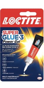 loctite super glue colle forte epoxy glu réparer objets coller métal liquide transparente blanche