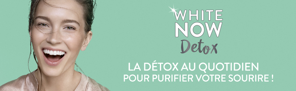 Signal White Now Dentifrice Blancheur Detox Argile & Charbon actif, la détox purifiante au quotidien