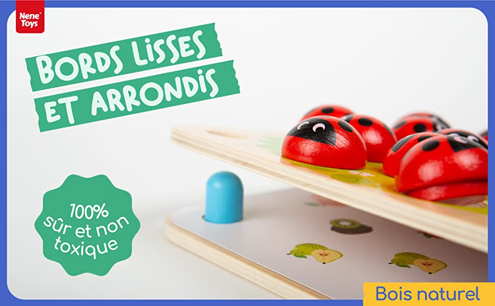 Ladybug Garden - jeu de mémoire pour enfants bebe montessori didactique développement cognitif 