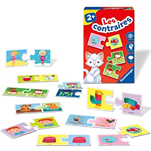 puzzle 2 ans jeu educatifRavensburger Jeux Ravensburger contrairesvocabulairepaires opposé