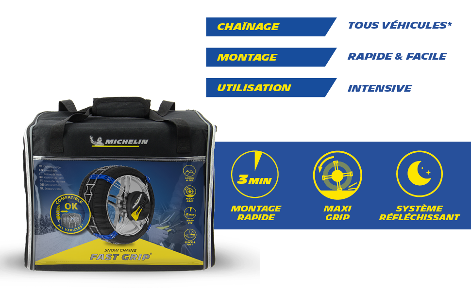 chaines michelin frontales;chaines a neige vehicule non chainable;chaine araignées;chaines à neige