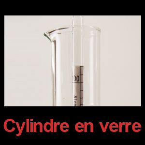 Cylindre en verre borosilicate