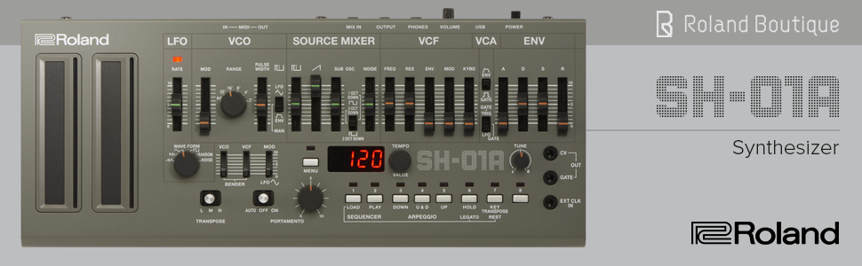 SH-01A, synth, synthesizer, roland, retro, analog, analogue, MIDI, keyboard, boutique, korg, 80s,