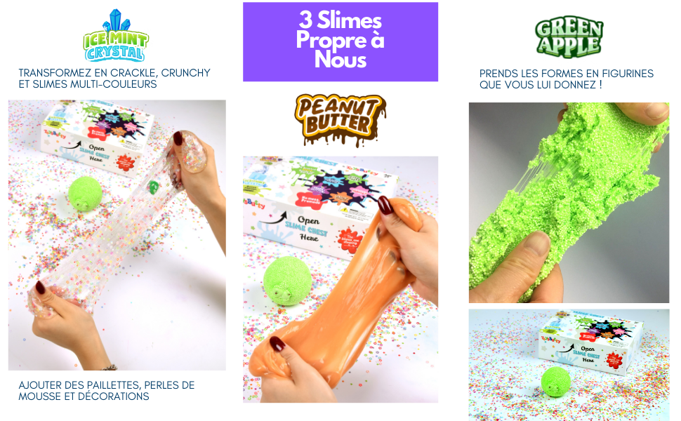 jouets pour enfants slime pour garçons filles moelleux nuage cloud fluffy charmes fruit cystal 