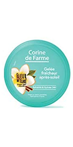 gelée fraicheur, gelée apres soleil, creme apres soleil