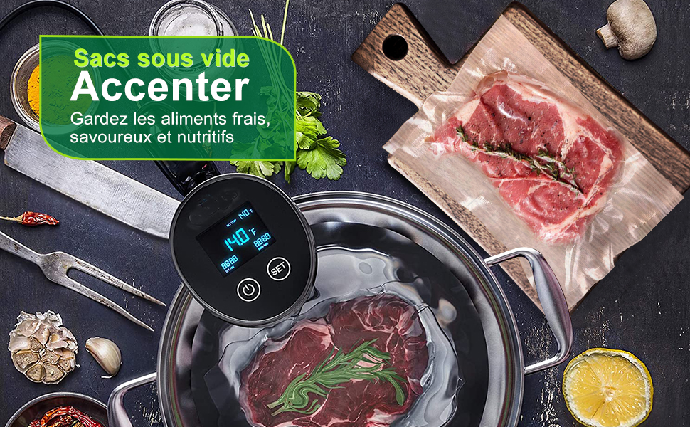 poche sous vide alimentaire