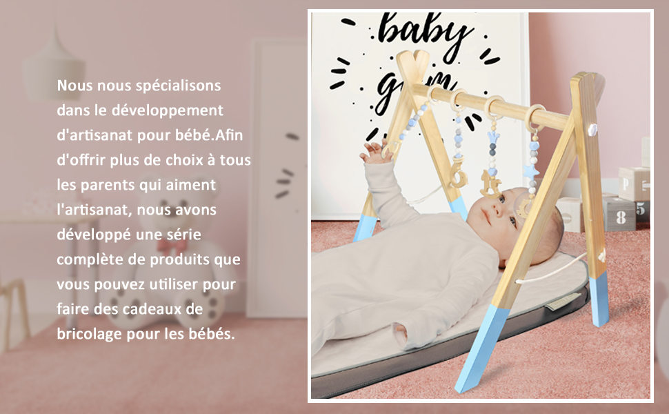 RUBY Portique en Bois Bebe,Activité Arche De Jeux