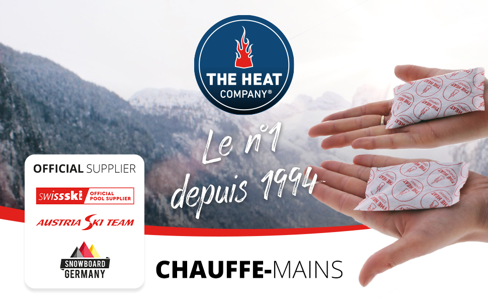 THE HEAT COMPANY, chauffe-mains, chauffe main, chauffe poche, mains chaudes, coussinets chauffants