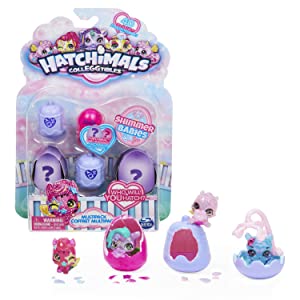 Hatchimals Oeuf à craquer Collectionnable Bébés Shimmer Babies Biberon Tétine Hochet