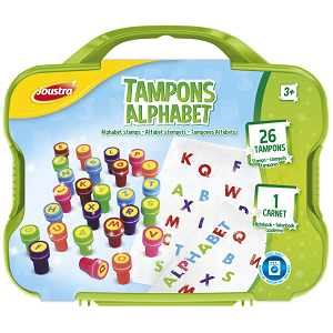 Coffret Tampons Alphabet Joustra - Tampons enfant - Activité créative enfant