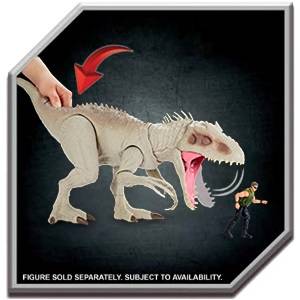 Figurine Indominus Rex de Jurassic World avec Mâchoires qui Claquent, Pattes Avant Mobiles