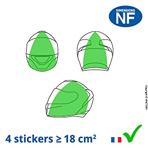 casque, sticker, placement, homologué, homologuation