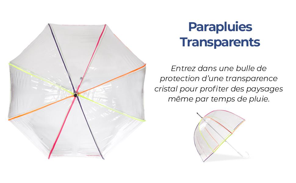 Parapluies transparents