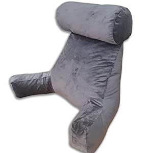 Le coussin de lecture gris