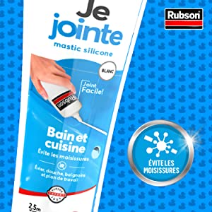 Rubson je Jointe joints sanitaire spécial salle de bain et cuisine mastic silicone