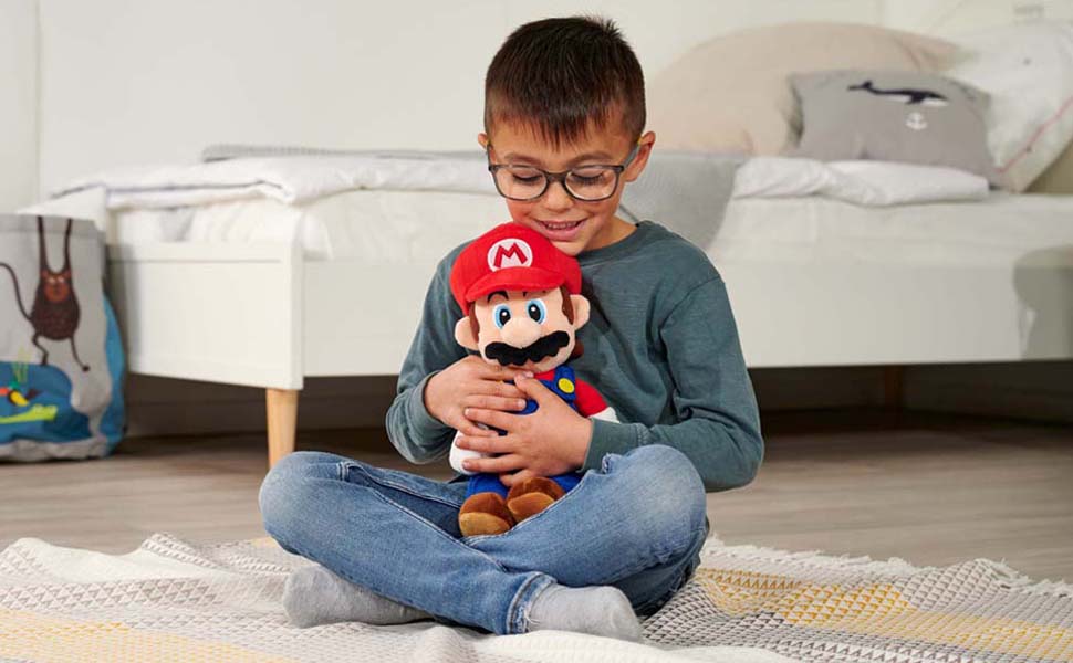 Super Marin, personnage en peluche, doudoudou, nintendo, luigi, yoshi, garçon, enfant, cadeau.