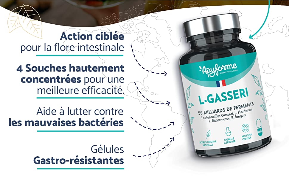 Apyforme complément alimentaire probiotique Lactobacilus Gasseri l gasseri Fabriqué en France