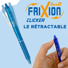 frixion, stylos effacables