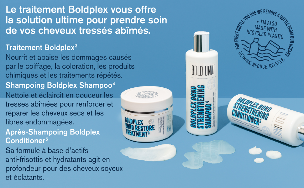 BoldPlex 3 Bond Repair Hair Protein Masque de Traitement Base de Protéines Capillaires