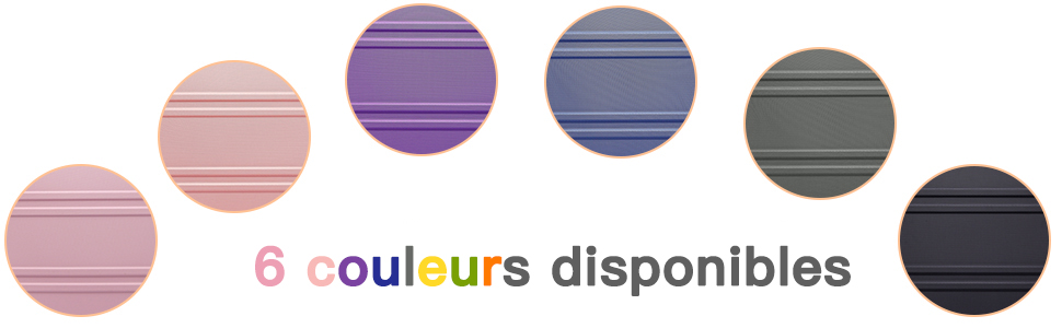 6 couleurs disponibles