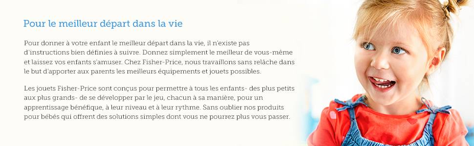 Des couleurs vives, de la musique et des paroles stimulent les sens de bébé.