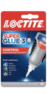 loctite super glue colle forte epoxy glu réparer objets coller métal liquide transparente blanche