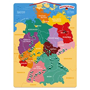 Carte Allemagne magnétique puzzle