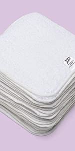  Tissu éponge en coton blanc