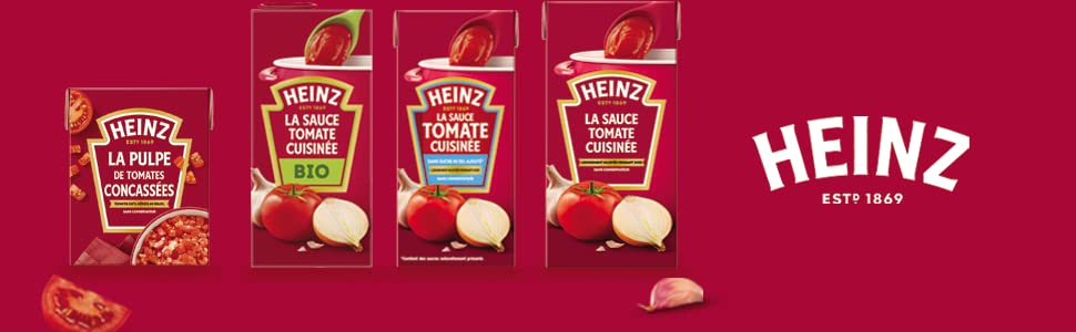 Heinz, Sauce tomate cuisinée, pulpe, coulis , purée, sauce chaude