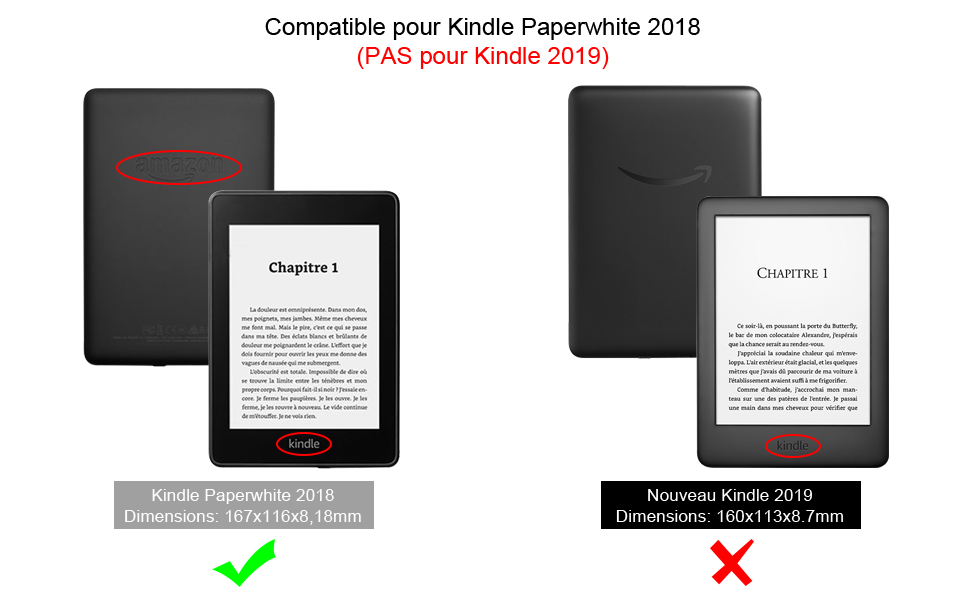 Kindle Paperwhite Etui Coque 2020