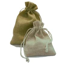 Pochons sachets tissu réutilisables éco-responsables conservation rangement toile de jute coton