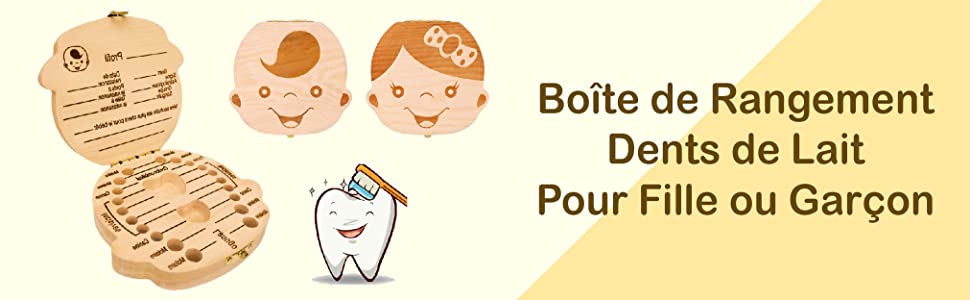 boîte pour dents de lait souvenir de rangement pour la petite souris personnalisable pour enfant