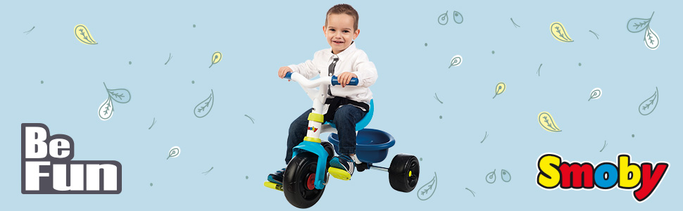 tricycle be fun bleu smoby vélo enfant velo bébé évolutif evolutif 