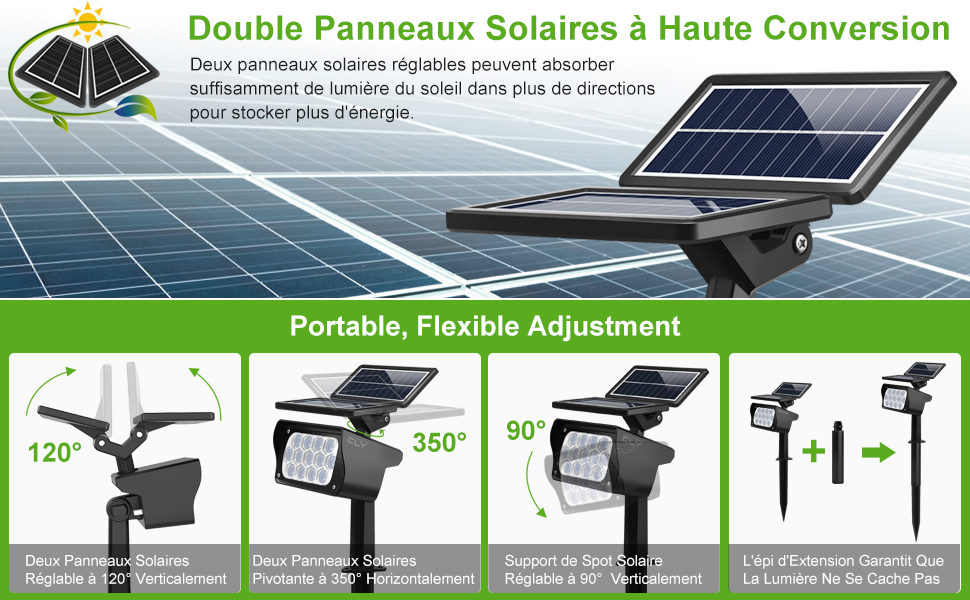 Deux panneaux solaires