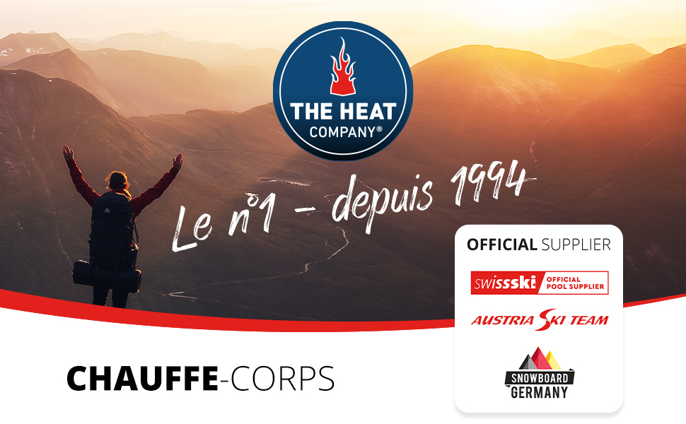 THE HEAT COMPANY, chauffe-corps, chauffe-dos, coussins chauffant pour le corps, corps chaud
