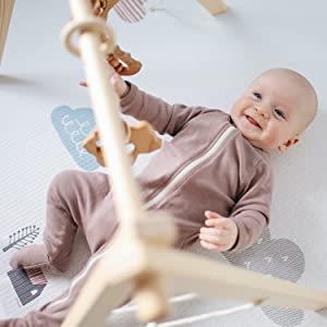 RUBY Portique en Bois Bebe,Activité Arche De Jeux