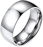 PROSTEEL Bague Simple Personnalisable en Acier Inoxydable/Plaqué Or pour Homme Femme Anneau 2mm/4...