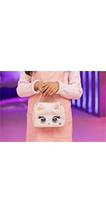 Purse Pets Fluffy Lama sac à main interactif compagnon animal mode tendance défilé jeu 5 ans