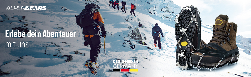 Lot de crampons pour chaussures de montagne, crampons légers, sac de randonnée, sports de plein air, escalade, glace.